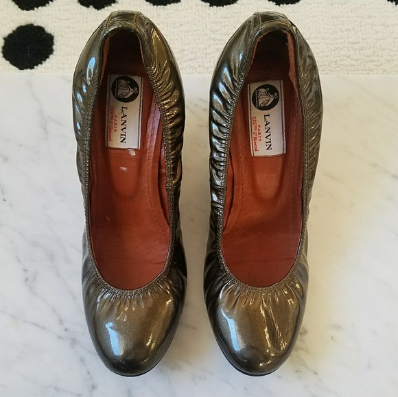 Gorgeous Patent leather Lanvin classic wedges - Picture 5 of 8